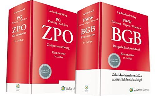 Bundle BGB Kommentar 17. Auflage und ZPO Kommentar 14. Auflage