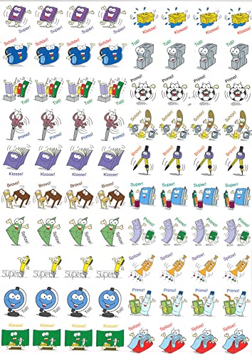 800 lustige Lobsticker: Mit 20 verschiedenen Motiven motivieren und belohnen (1. bis 4. Klasse)