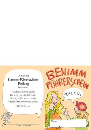 Benimm-Führerschein - Klassensatz Führerscheine (Bergedorfer® Führerscheine) von Persen Verlag in der AAP Lehrerwelt GmbH