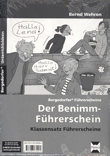 Benimm-Führerschein - Klassensatz Führerscheine (Bergedorfer® Führerscheine)