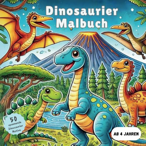 Dinosaurier Malbuch (Fantastische Welten: Malspaß für kleine Entdecker)