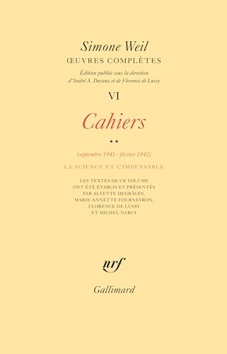 Œuvres complètes: Cahiers (Septembre 1941 - février 1942) 2 (6)