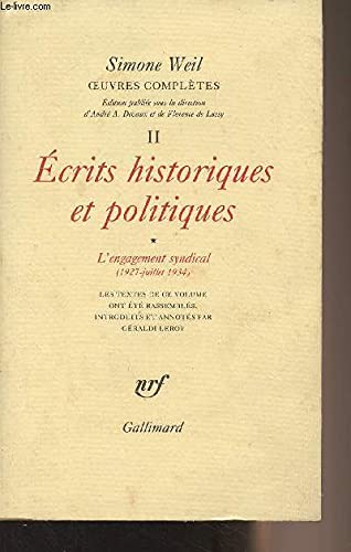 Œuvres complètes: Écrits historiques et politiques 1 (2)