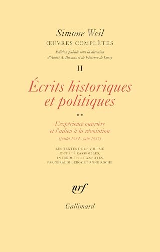 Œuvres complètes: Écrits historiques et politiques 2 (2)