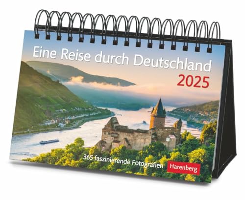 Eine Reise durch Deutschland Premiumkalender 2025 - 365 faszinierende Fotografien: Tages-Tischkalender zum Umklappen, mit faszinierenden Eindrücken ... Hochwertiger Foto-Tischkalender 2025 von Harenberg