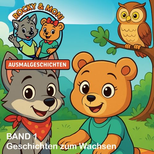 Rocky und Moni - Ausmalgeschichten: Band 1 – Geschichten zum Wachsen von Independently published