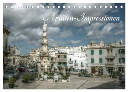 Apulien – Impressionen (Tischkalender 2025 DIN A5 quer), CALVENDO Monatskalender: Eindrücke aus dem schönen Süden Italiens von CALVENDO