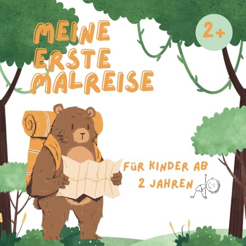 Malbuch Tiere ab 2 Jahren: Meine erste Malreise: Das kreative Kritzel- und Ausmalbuch für kleine Abenteurer von Independently published