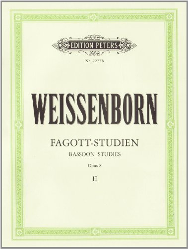 Fagott-Studien, Heft 2: für Fortgeschrittene op. 8 (Deutsch / Englisch)