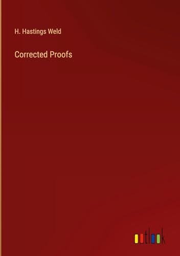 Corrected Proofs von Outlook Verlag