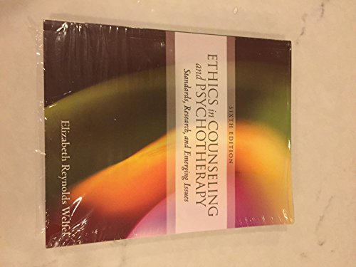 Ethics in Counseling & Psychotherapy: Standards, Research, and Emerging Issues von Cengage Learning