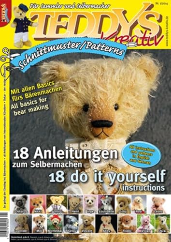 TEDDYS kreativ Schnittmuster 2014: 18 Anleitungen zum Selbermachen von Marquardt, Sebastian, u. Tom Wellhausen