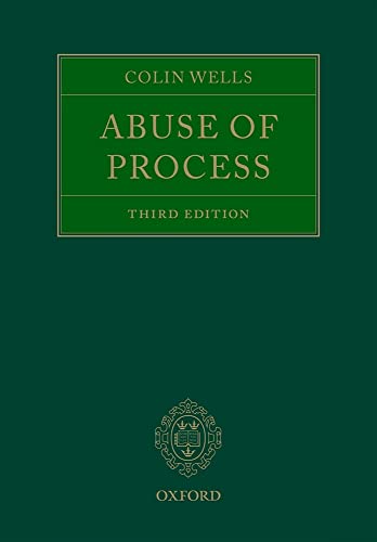 Abuse Of Process von Oxford University Press