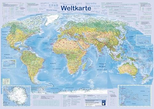 Weltkarte: World map - Mapa del mundo - Carte du monde (Planet-Poster-Box)