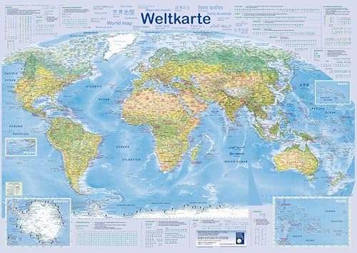 Weltkarte: World map - Mapa del mundo - Carte du monde (Planet-Poster-Box)