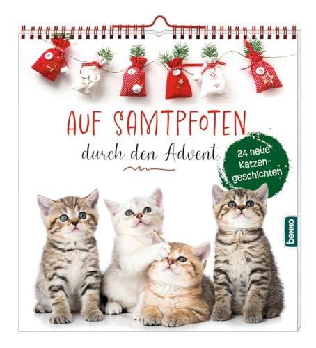Auf Samtpfoten durch den Advent: 24 neue Katzengeschichten