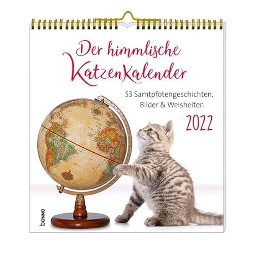 Der himmlische Katzenkalender 2024: 53 Samtpfotengeschichten, Bilder & Weisheiten