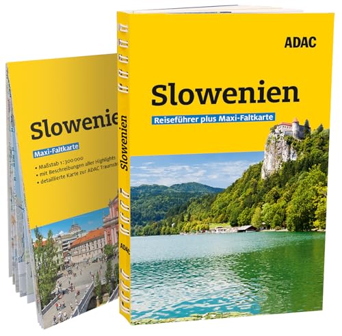 ADAC Reiseführer plus Slowenien: Mit Maxi-Faltkarte und praktischer Spiralbindung von ADAC