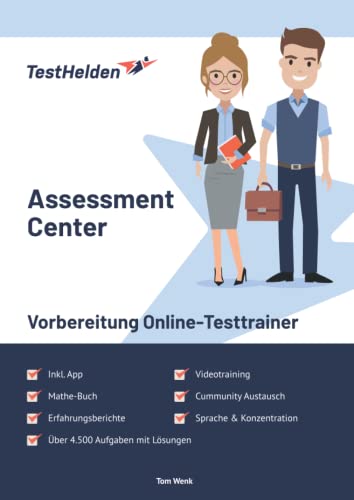 Assessment Center Vorbereitung Online-Testtrainer inkl. App, Videotraining & Mathe-Buch I + 4.500 Aufgaben mit Lösungen I Erfahrungsberichte & TestHelden Community Austausch Assessment Center Vorbereitung Online-Testtrainer inkl. App, Videotraining & Mathe-Buch I + 4.500 Aufgaben mit Lösungen I Erfahrungsberichte & TestHelden Community Austausch
