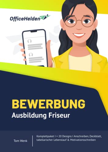 Bewerbung Ausbildung Friseur I Komplettpaket I + 20 Designs I Anschreiben, Deckblatt, tabellarischer Lebenslauf & Motivationsschreiben Bewerbung Ausbildung Friseur I Komplettpaket I + 20 Designs I Anschreiben, Deckblatt, tabellarischer Lebenslauf & Motivationsschreiben