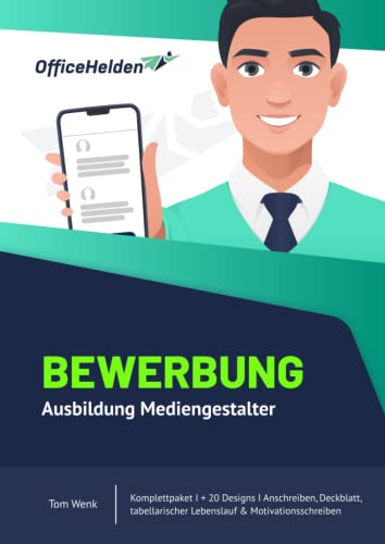 Bewerbung Ausbildung Mediengestalter I Komplettpaket I + 20 Designs I Anschreiben, Deckblatt, tabellarischer Lebenslauf & Motivationsschreiben Bewerbung Ausbildung Mediengestalter I Komplettpaket I + 20 Designs I Anschreiben, Deckblatt, tabellarischer Lebenslauf & Motivationsschreiben