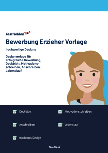 Bewerbung Erzieher Vorlage I hochwertige Designs I Designvorlage für erfolgreiche Bewerbung, Deckblatt, Motivationsschreiben, Anschreiben, Lebenslauf Bewerbung Erzieher Vorlage I hochwertige Designs I Designvorlage für erfolgreiche Bewerbung, Deckblatt, Motivationsschreiben, Anschreiben, Lebenslauf von eHEROES GmbH