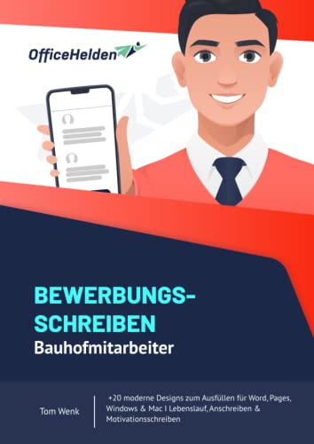 Bewerbungsschreiben Bauhofmitarbeiter I +20 moderne Designs zum Ausfüllen für Word, Pages, Windows & Mac I Lebenslauf, Anschreiben & Motivationsschreiben