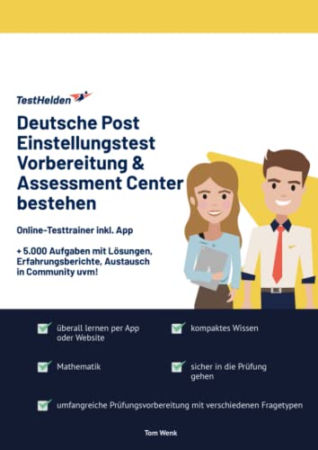 Deutsche Post Einstellungstest Vorbereitung & Assessment Center bestehen: Online-Testtrainer inkl. App I + 5.000 Aufgaben mit Lösungen, Erfahrungsberichte, Austausch in Community uvm! von eHEROES GmbH