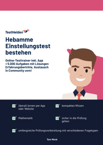 Hebamme Einstellungstest bestehen: Online-Testtrainer inkl. App I + 5.000 Aufgaben mit Lösungen, Erfahrungsberichte, Austausch in Community uvm!