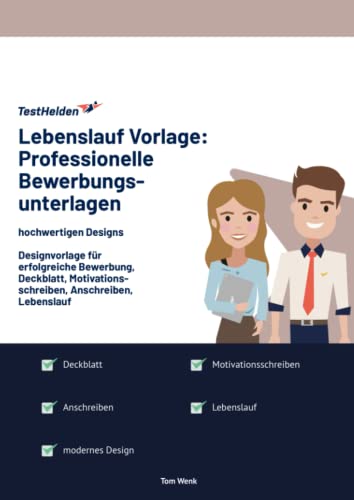 Lebenslauf Vorlage: Professionelle Bewerbungsunterlagen I hochwertigen Designs I Designvorlage für erfolgreiche Bewerbung, Deckblatt, Motivationsschreiben, Anschreiben, Lebenslauf von eHEROES GmbH