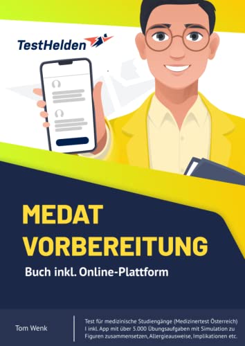 MedAT Vorbereitung Buch inkl. Online-Plattform I Test für medizinische Studiengänge (Medizinertest Österreich) I inkl. App mit über 5.000 ... Allergieausweise, Implikationen etc. von eHEROES GmbH
