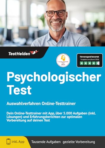 Psychologischer Test (Österreich) - Dein Online-Testtrainer mit App, über 5.000 Aufgaben (inkl. Lösungen) und Erfahrungsberichten zur optimalen Vorbereitung auf deinen Test