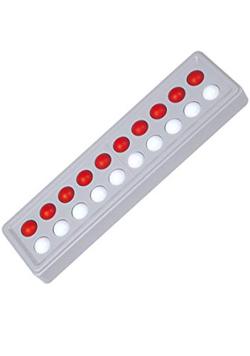 SCHUBI Abaco 20: Modell A 10/10 Kugeln (rot/weiss) (SCHUBI Abaco 20: Der Zähl- und Rechenrahmen bis 20 mit dem genialen Dreh!)