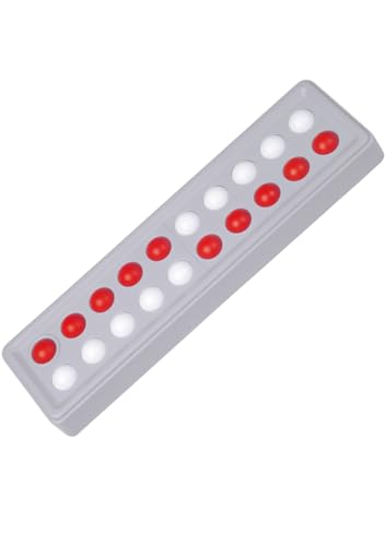 SCHUBI Abaco 20: Modell B 5/5 Kugeln versetzt (rot/weiss) (SCHUBI Abaco 20: Der Zähl- und Rechenrahmen bis 20 mit dem genialen Dreh!) von SCHUBI