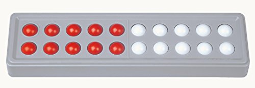 SCHUBI Abaco 20: Modell C 5/5 Kugeln parallel (rot/weiss): Modell C 5/5 Kugeln parallel (rot/weiß) (SCHUBI Abaco 20: Der Zähl- und Rechenrahmen bis 20 mit dem genialen Dreh!)