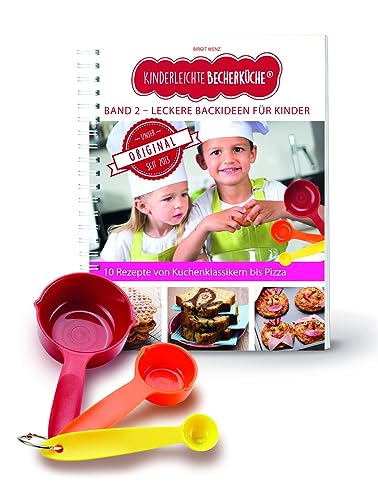 Kinderleichte Becherküche Band 2- 3 Messbecher und ein Rezeptbuch mit 10 Rezepten, Leckere Backideen für Kinder, Bekannt aus Die Höhle der Löwen: ... Backen und Kochen für Kinder ab 3 Jahren) von Becherküche.De