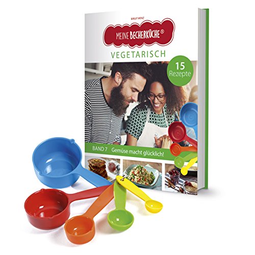 Meine Becherküche Band 7- 5 Messbecher und ein Rezeptbuch mit 15 Rezepten, Vegetarische Gerichte für Kinder und Erwachsene, Bekannt aus Die Höhle der ... Backen und Kochen für Kinder ab 3 Jahren)