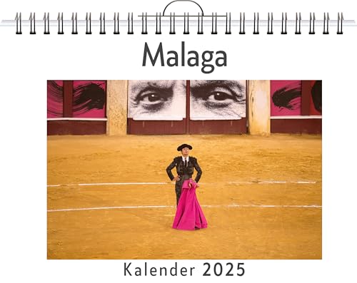 Malaga - (Wandkalender 2025, Kalender DIN A4 quer, Monatskalender im Querformat mit Kalendarium, das perfekte Geschenk) von FlipFlop