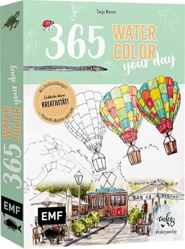 365 – Watercolor your day – Entdecke deine Kreativität!: Mit Zeichenübungen, Aquarell-Motiven und mehr 365 – Watercolor your day – Entdecke deine Kreativität!: Mit Zeichenübungen, Aquarell-Motiven und mehr