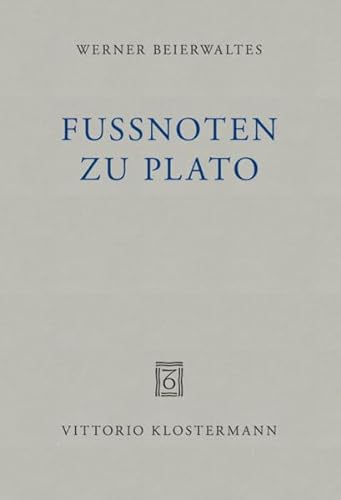 Fußnoten zu Plato von Verlag Vittorio Klostermann