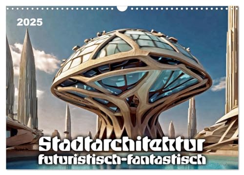 Stadtarchitektur, futuristisch-fantastisch (Wandkalender 2025 DIN A3 quer), CALVENDO Monatskalender von CALVENDO