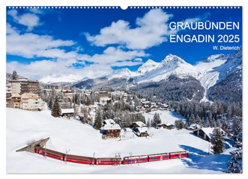 Graubünden Engadin 2025 (Wandkalender 2025 DIN A2 quer), CALVENDO Monatskalender von CALVENDO