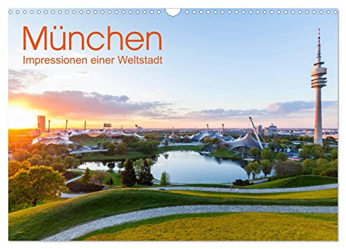 MÜNCHEN Impressionen einer Weltstadt (Wandkalender 2025 DIN A3 quer), CALVENDO Monatskalender