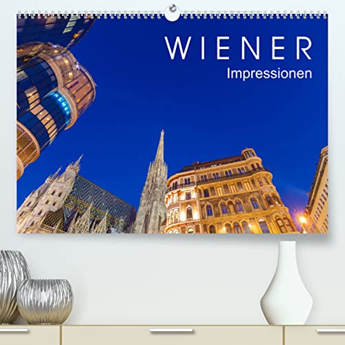 W I E N E R Impressionen (hochwertiger Premium Wandkalender 2024 DIN A2 quer), Kunstdruck in Hochglanz