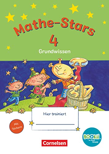 Mathe-Stars - Grundwissen - BOOKii-Ausgabe - 4. Schuljahr: Übungsheft - Mit Lösungen