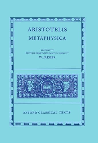 Aristotelis Metaphysica (Oxford Classical Texts)
