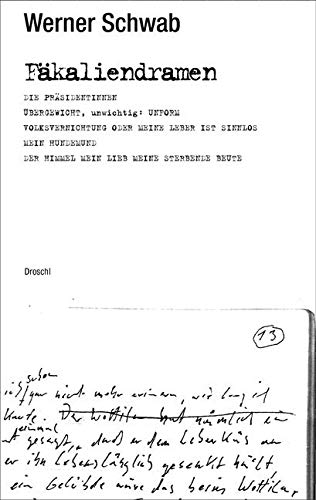 Fäkaliendramen: Werke Band 6 von Literaturverlag Droschl