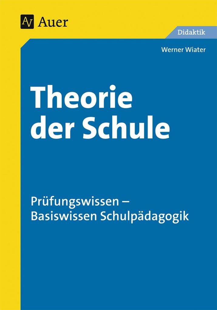 Theorie der Schule von Auer Verlag i.d.AAP LW