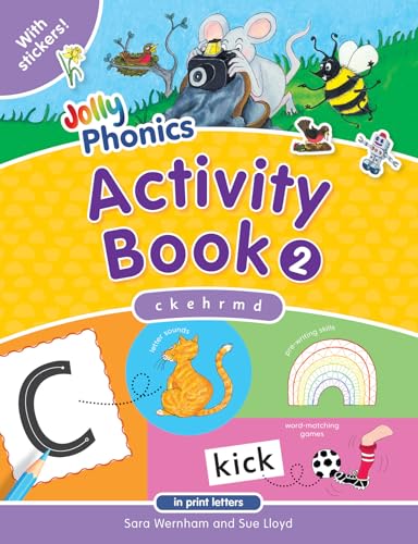 Jolly Phonics Activity Book 2 (in Print Letters) (Jolly Phonics Activity Books, Set 1-7, Band 2)