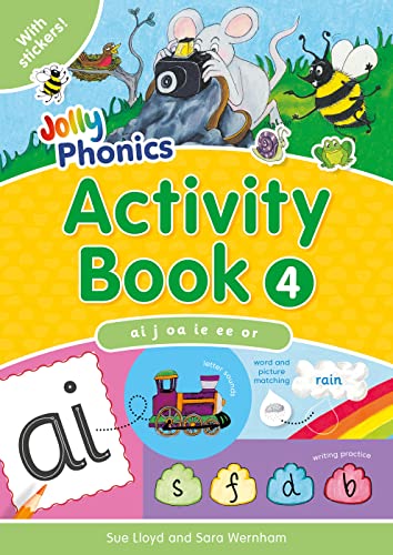 Jolly Phonics Activity Book 4: In Precursive Letters (British English edition) (Jolly Phonics Activity Books, set 1-7)